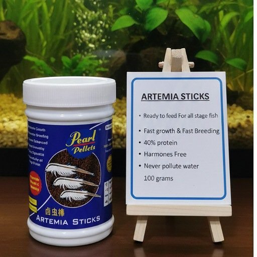 Artemia Sticks Brine Shrimp Hatch & Blend in sticks food (Artemia)