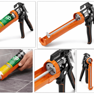 Heavy Duty Silicone Sealant Gun | Manual Caulking Gun for Silicone & Adhesives | Durable Steel Body