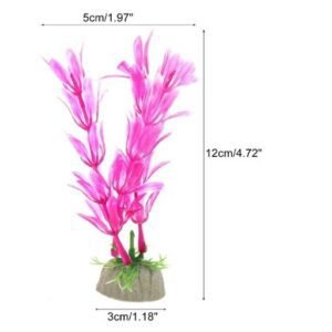Aquarium Artificial Plastic Plant (4inches)