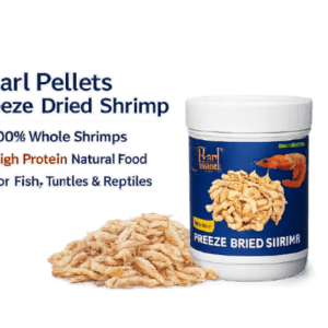 Pearl Pellets Freeze Dried Shrimp (Unsalted) 40 grams  | High Protein Natural Fish Food | Suitable for All Aquarium Fish, Turtles & Reptiles