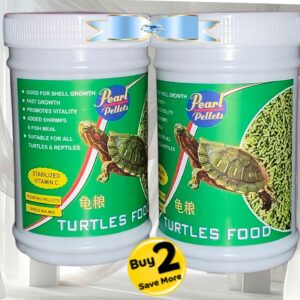 Pearl Pellets Turtle Food Sticks | 40% High Protein | Shell Strength & Growth Formula | Premium Turtle Feed