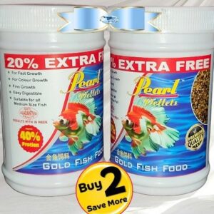 Pearl Pellets Gold Fish Food | High Protein Formula | For Goldfish, Koi, Mollies, Gouramis & Tinfoil Barbs | Growth & Color Enhancer