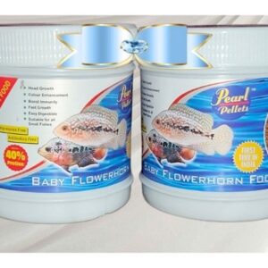 Pearl Pellets Baby Flowerhorn Fish Food | High Protein (40%) | Color Enhancer & Fast Growth Formula | Premium Floating Pellets